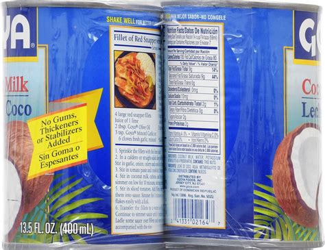 Goya Coconut Milk Consistency at Poppy Mcbrien blog