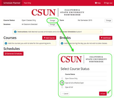Csun Registration Calendar
