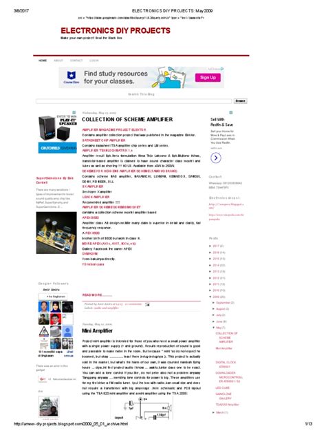 Electronics Diy Projects - May 2009 | PDF | Printed Circuit Board ...