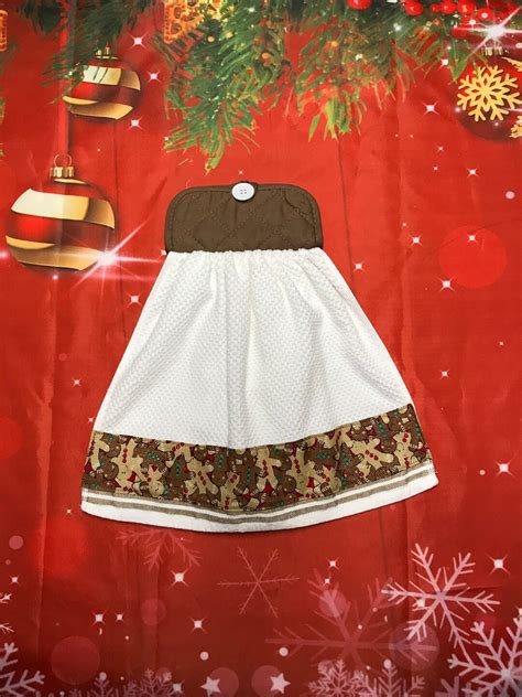 Gingerbread Holiday Kitchen Towels, Gingerbread Man Christmas Kitchen ...