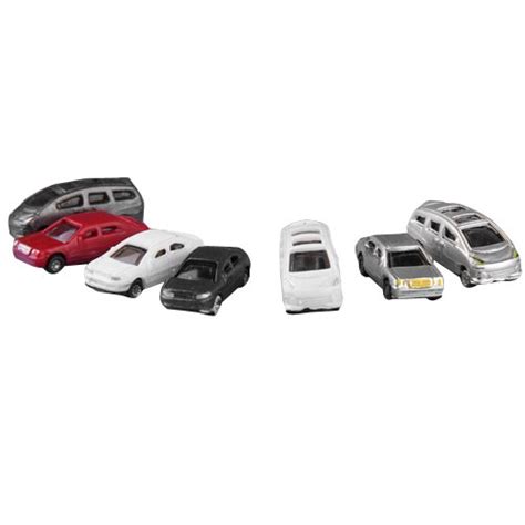 Generic 100pcs Painted Model Cars Building Train Layout Scale N (1 to ...