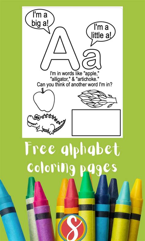 Free Letter A Coloring Pages — Stevie Doodles