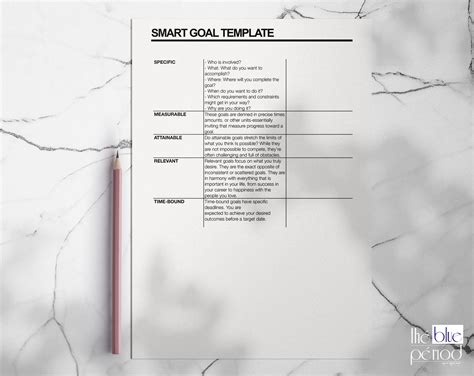 Image result for Smart Goal Format Template