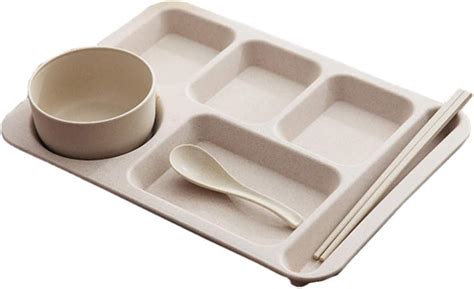 DOITOOL Unbreakable Divided Plate Wheat Plate India | Ubuy