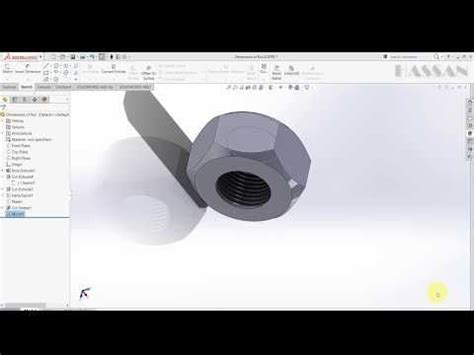 Image result for SolidWorks Tutorials to Draw a Nut