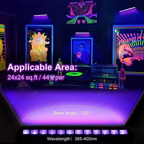 16 Pack 40W AJH3 LED Black Light Bar, Black Lights Light Up 8000ft² ...