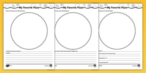 My Favorite Pizza Differentiated Opinion Writing Activity for K-2nd Grade