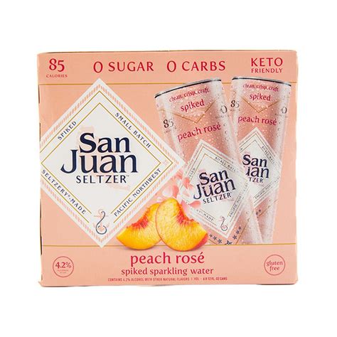 San Juan Seltzer Peach Rose Spiked Sparkling Water (12 fl oz) Delivery ...