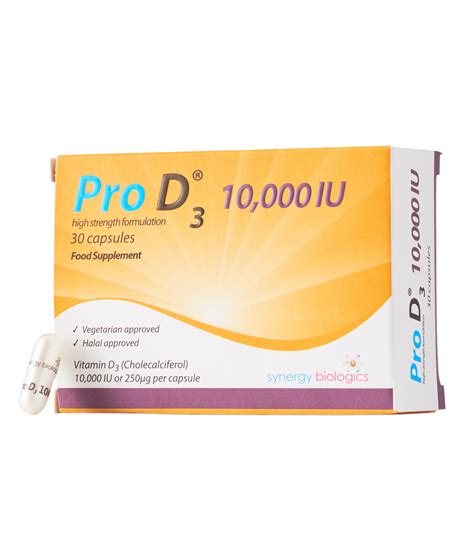 Pro D3 10,000 IU - High Strength Weekly Vitamin D Capsules | UK