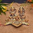 Buy Collectible India Laxmi Ganesh Saraswati Idol Diya Oil Lamp Deepak ...