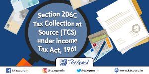 Section 206C Tax Collection at Source (TCS)