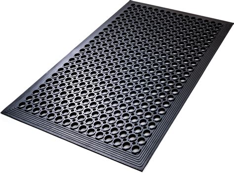 Rubber Floor Mats Outdoor Mats Restaurant Kitchen Anti Fatigue Drainage ...