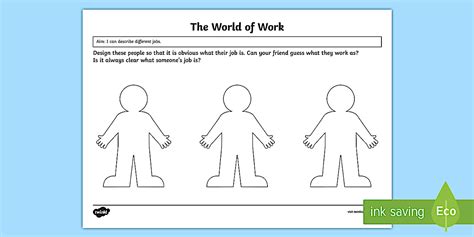 World of Work Worksheet / Worksheet