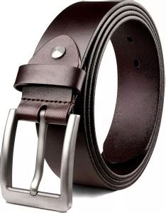 PROVOGUE Men Black Genuine Leather Belt Brown - Price in India ...