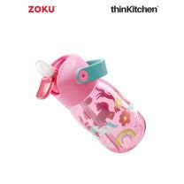 Buy Zoku Pink Unicorn Flip Straw Bottle Online at thinKitchen