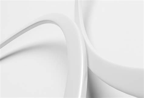 Fond moderne avec des lignes rondes blanches | Photo Gratuite