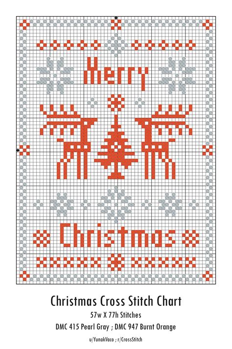 Free Printable Christmas Cross Stitch - Totally Free Printables