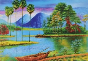 Beautiful poster | Gloss Lamination Printing |Scenery (River, Water ...