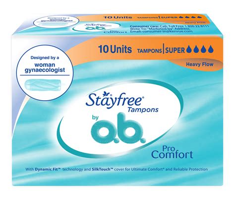 Stayfree® tampons by OB, Non Applicator Tampons - Stayfree® India