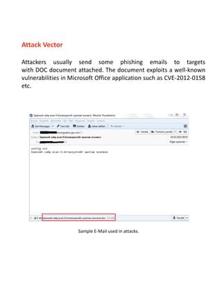 TRAPMINE Threat Intel Report: Enfal APT Is Back | PDF