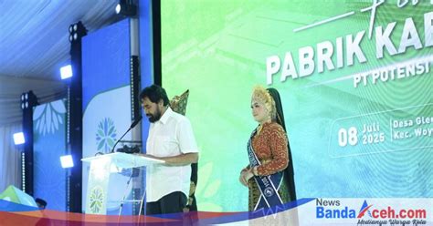 Gubernur Aceh Resmikan Pabrik Karet PT Potensi Bumi Sakti di Aceh Barat ...