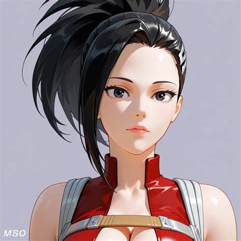 Momo Yaoyorozu portrait by Aggorminati on DeviantArt