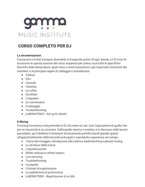 Image result for Programma Del Corso