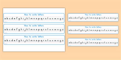 Alphabet Strips | Handwriting & Letter Formation | Twinkl US