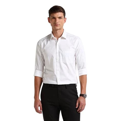 Arrow Men's Checkered Full Sleeve Slim Fit Cutaway Collar Cotton Formal ...
