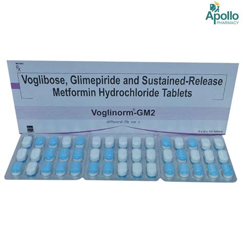 Voglinorm-GM 2 Tablet 15's Price, Uses, Side Effects, Composition ...