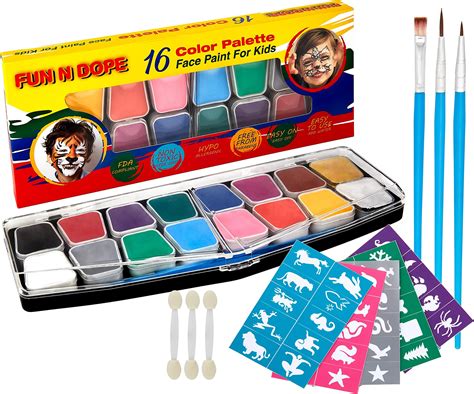 Amazon.com: Face Paint Kit for Kids and Adults - Face Painting Kit with ...