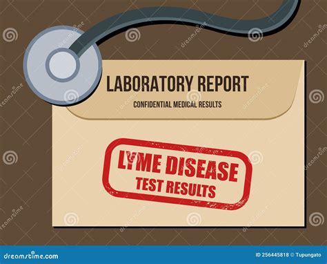 Lyme Disease Blood Test Lab Results Vector Illustration | CartoonDealer.com #256445818