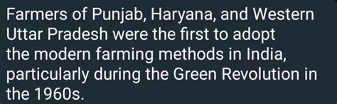 Farmers of Punjab. Haryana and Western Uttar Pradesh were the first 19 ...