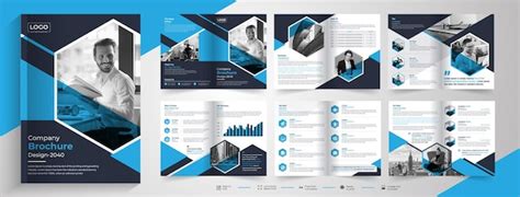 Firmenprofil-Broschüren-Vorlagendesign, Design, Bi-Fold-Broschüre ...