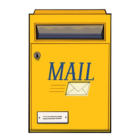 Mail Box With Letter Clip Art