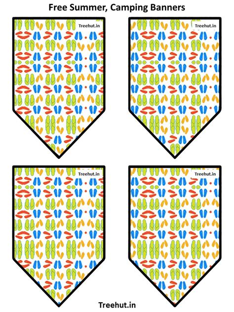 Free Summer, Camping Bulletin Board Decorations and Craft Printables #441