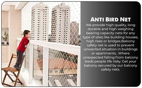 AMZ Anti Bird Net for Balcony (Protection net) (Pigeon)(Monkey) White ...