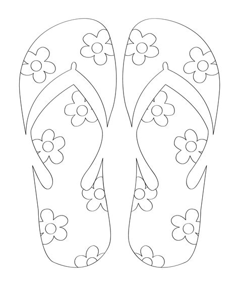 Flip Flop Printable Templates - Great Research