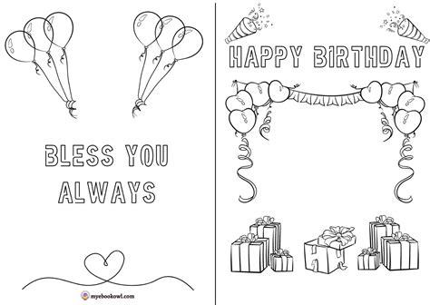 Free printable cards to color birthday, Download Free printable cards ...
