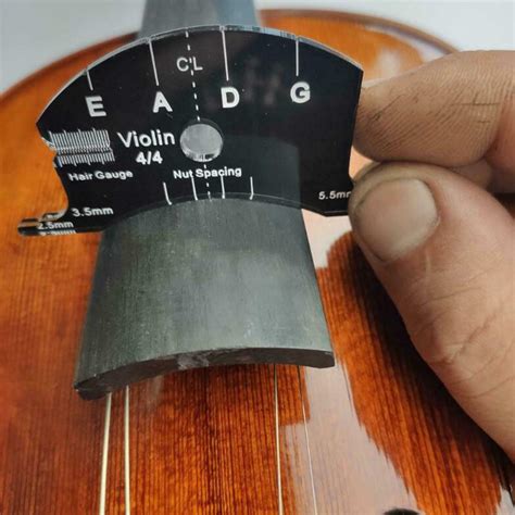 Violin String Bridge Mold Scraper Template Reference for 4/4 Violin Vi