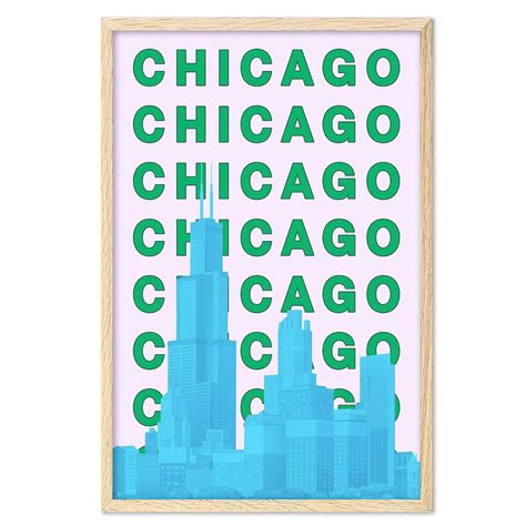 Eastern Print Chicago Wall Art, Chicago Art Print, Illinois Art Print ...