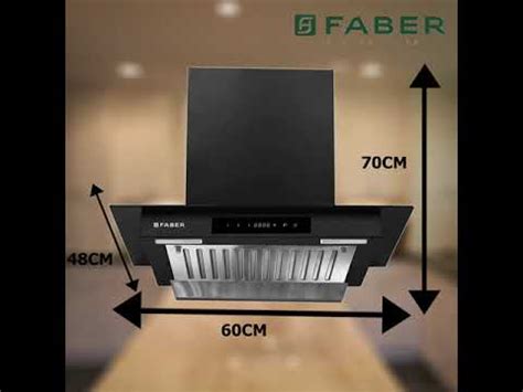 FABER Hood Mercury HC TC BK 60 Auto Clean Wall Mounted BK Glass + Black ...