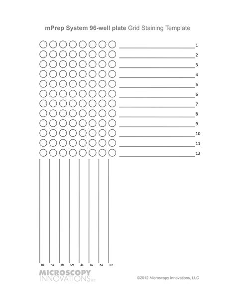 Free Printable 96 Well Plate Templates [Excel PDF, Word] Editable