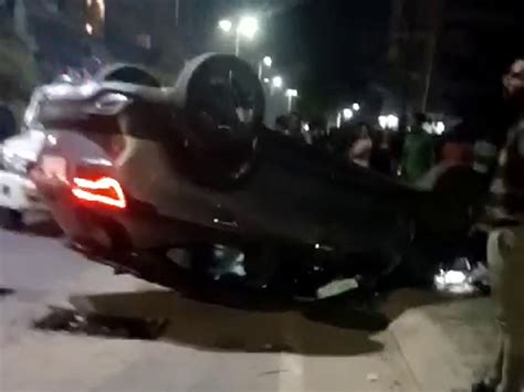 Speeding car flips over in Chhani, occupants flee the scene