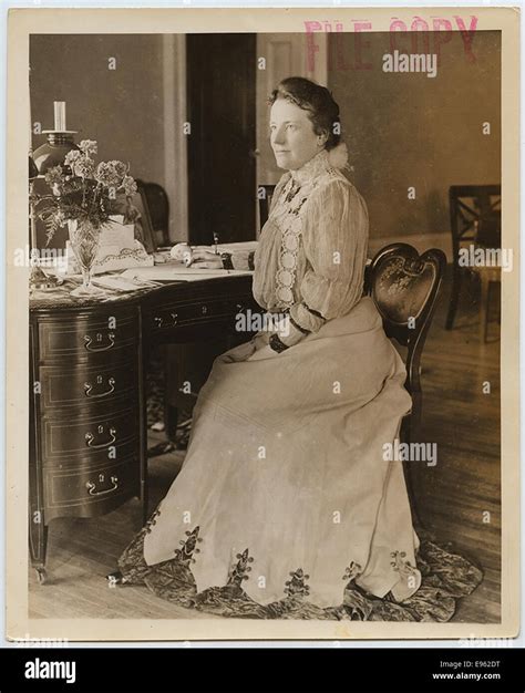 This photograph shows Edith Kermit Carow Roosevelt, the wife of ...