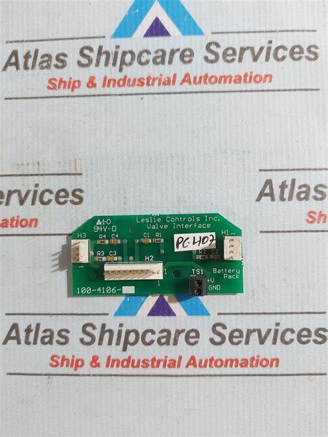 LESLIE CONTROLS 100-4106 VALVE INTERFACE PCB CARD – Atlas Shipcare Services