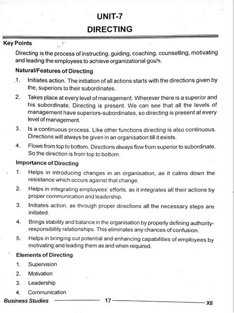 Image result for BST Class 12 CH Directing