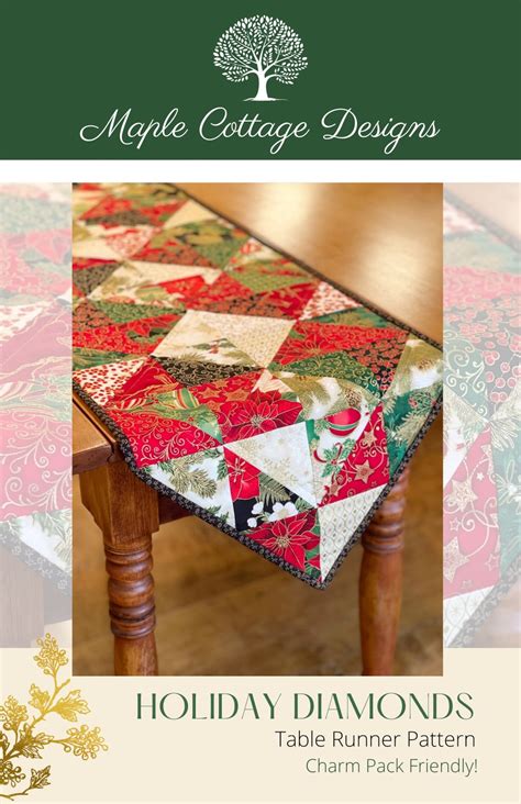 Image result for Table Runner Made with Charm Pack Free Pattern