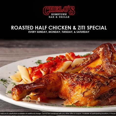 Chelo's Hometown Bar & Grille menu in East Providence, Rhode Island, USA