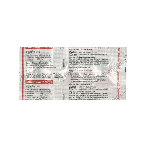 Duonem 200 MG Tablet (3): Uses, Side Effects, Price & Dosage | PharmEasy